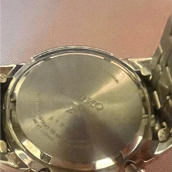 Seiko Silver and Gold Luxury Bag